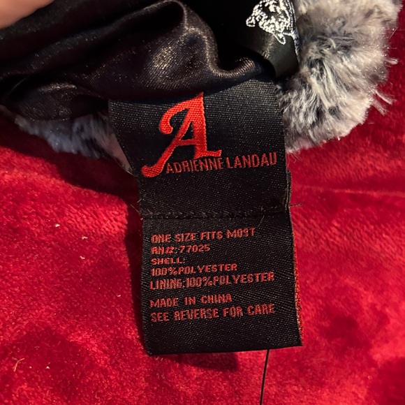 Adrienne Landau Charcoal Faux Fur Hat NWT - Picture 5 of 7